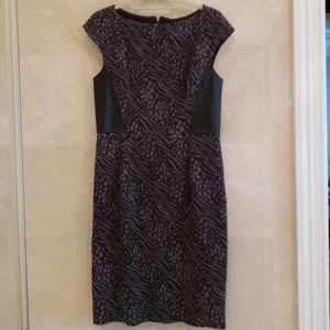 BLACK LEATHER DRESS BY MAGGY LONDON